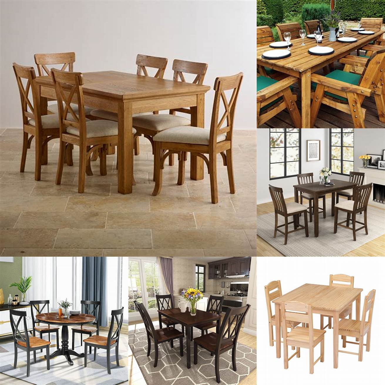 Wooden Chairs and Table