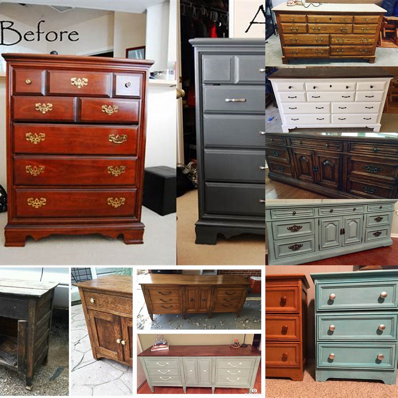 Wooden Furniture Before and After