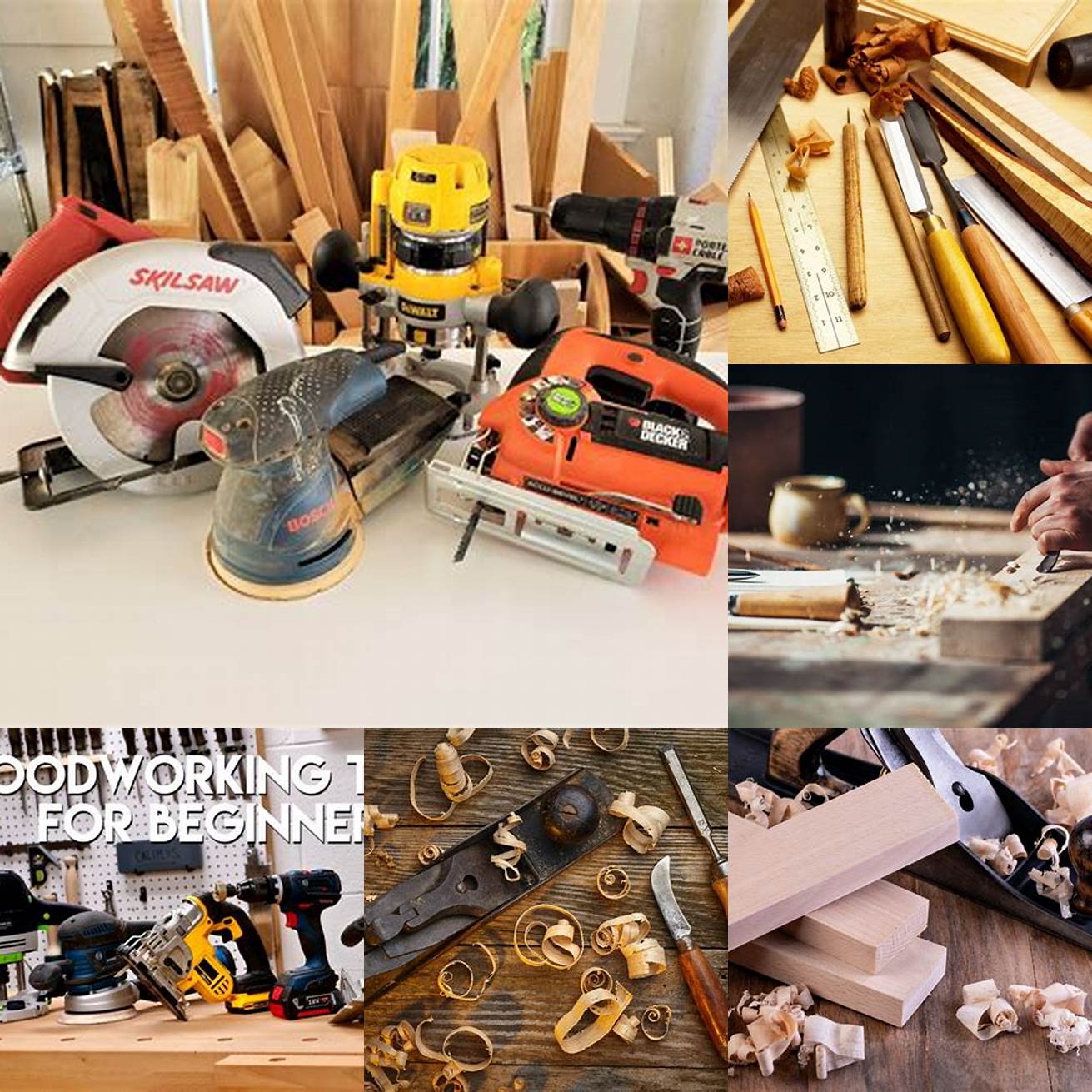 Woodworking tools and materials