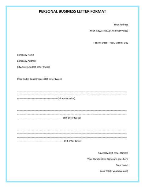 Word Business Letter Template