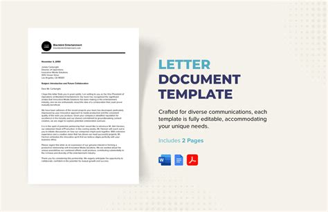 Word Document Letter Template