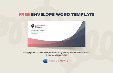 Word Envelope Template