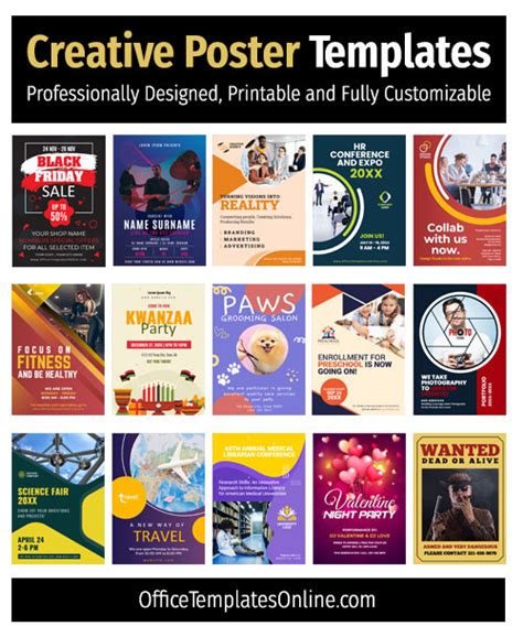 Word Poster Templates