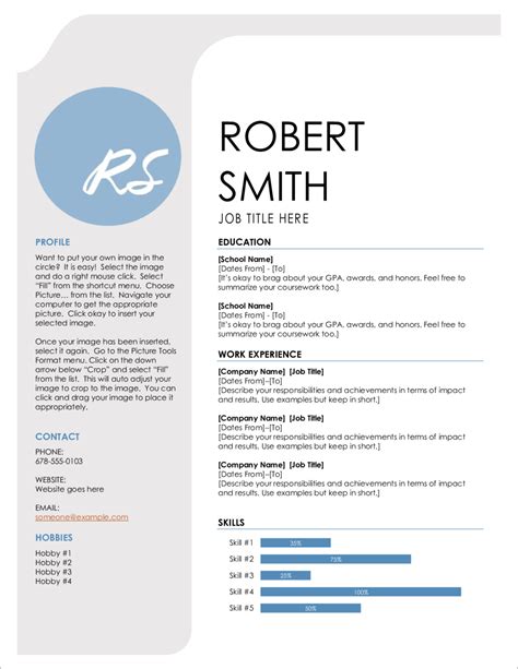 Word Templates For Cv