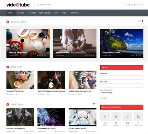 Wordpress Video Template