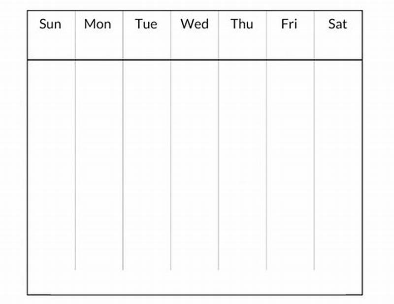 Work Week Calender