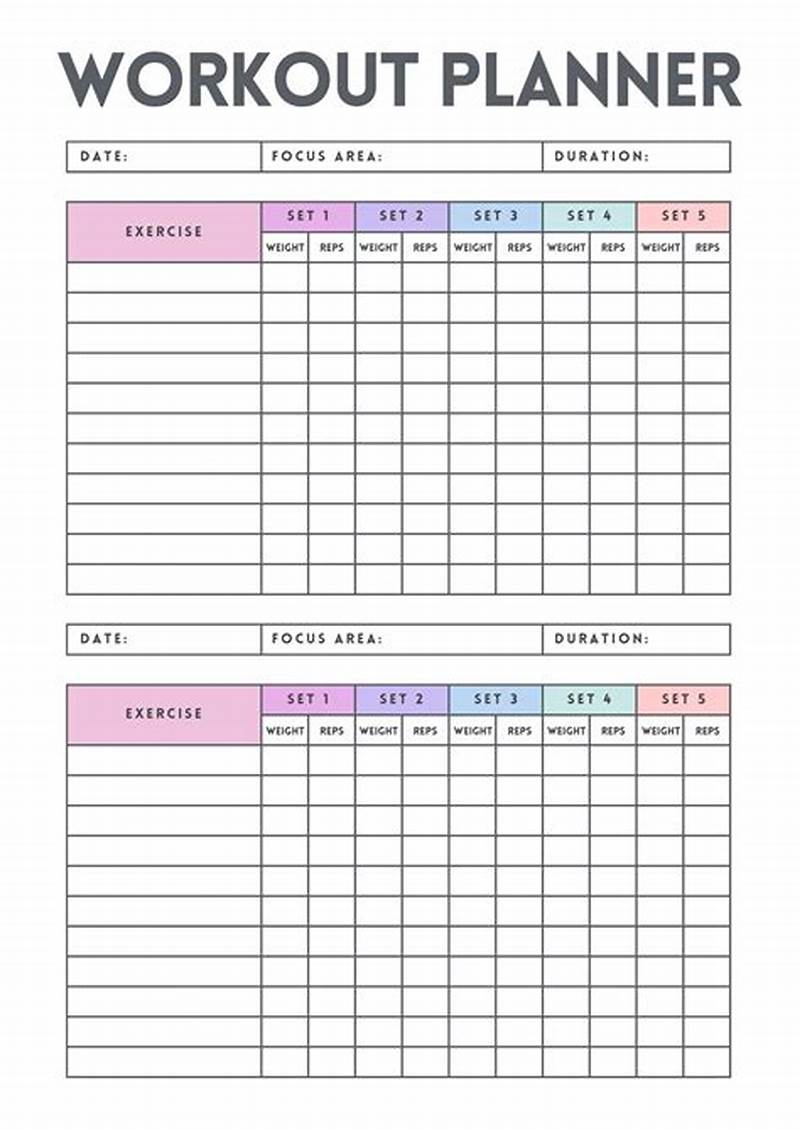 Workout Program Template