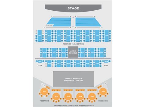 World Cafe Live Seating Chart