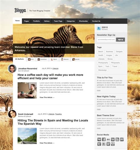 Wp Blog Template