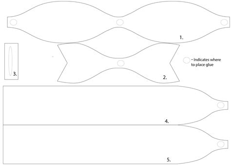 Wrapping Paper Bow Template
