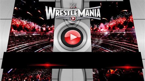 Wrestlemania Match Card Template
