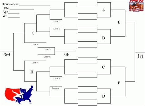 Wrestling Bracket Template