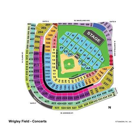 Wrigley Field Seating Chart Concert