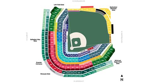 Wrigley Field Seating Chart With Seat Numbers