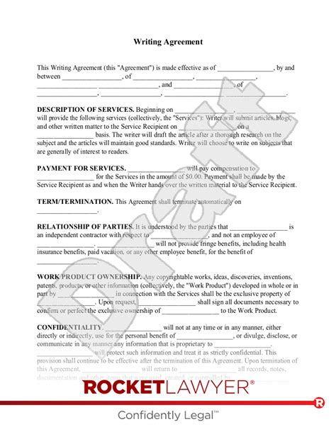 Writing A Contract Template