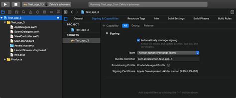 Xcode error Code signing is required for product type Application in SDK iOS 100