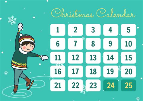 Xmas Calendar Template