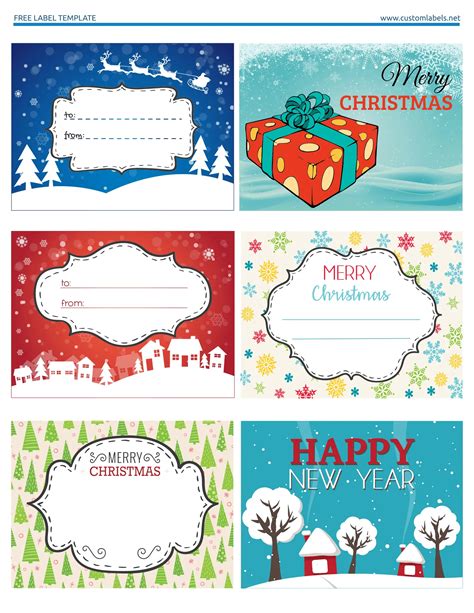 Xmas Label Templates Free