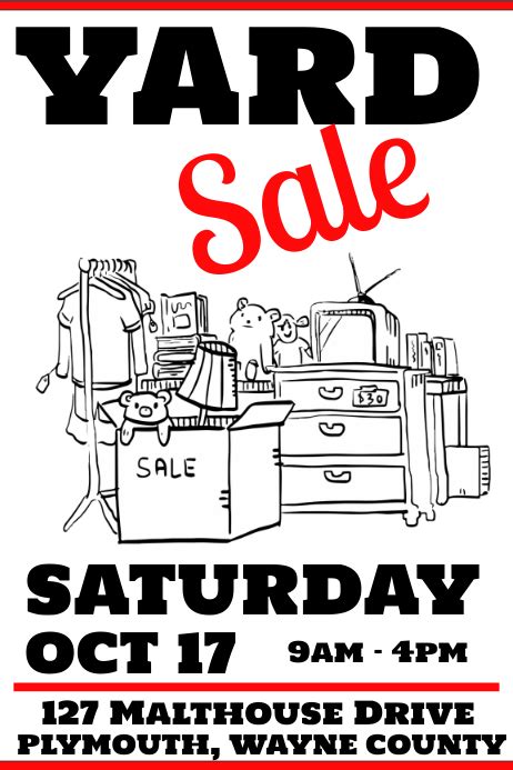Yard Sale Poster Template