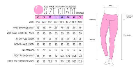 Yogalicious Size Chart