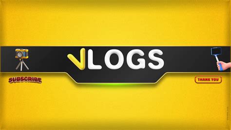 Youtube Banner Template Vlog Nerd