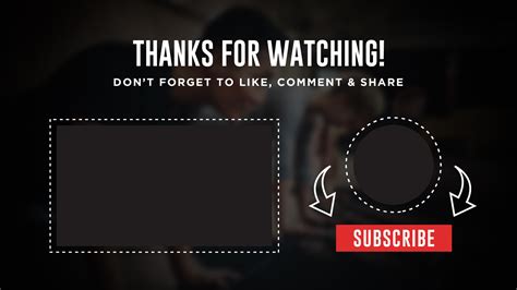 Youtube Outro Template