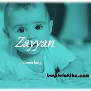 Zayyan nama anak laki-laki
