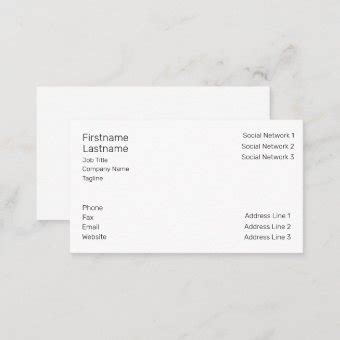 Zazzle Business Card Template