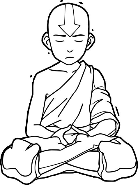 aang coloring pages