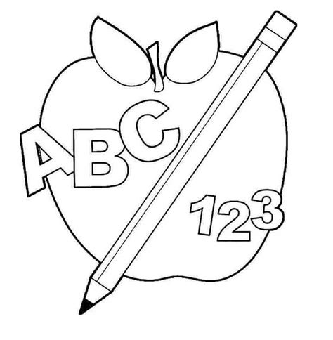 abc 123 coloring pages