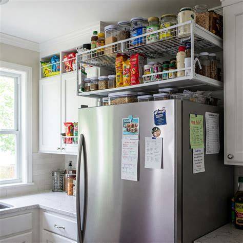 above fridge storage ideas