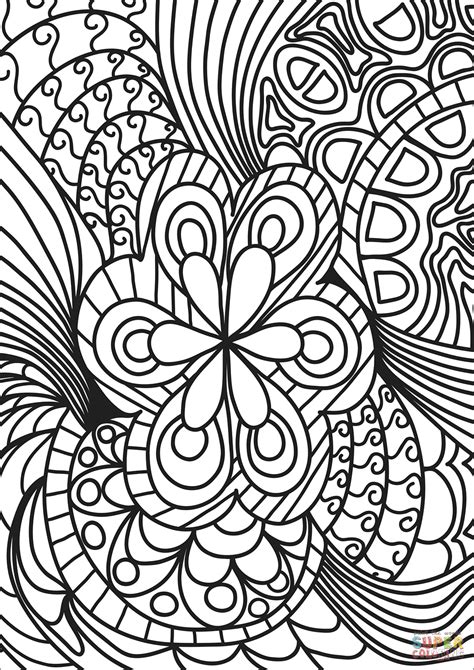 abstract coloring book