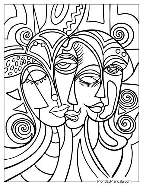 abstract coloring pages printable pdf