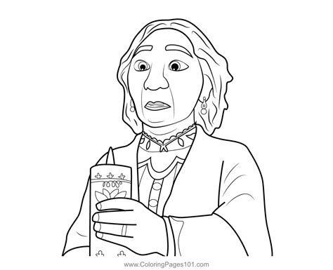 abuela coloring pages