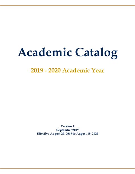 Academic Catalog System