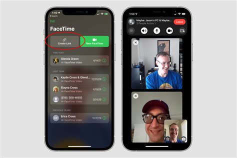 Access Facetime on iOS 15