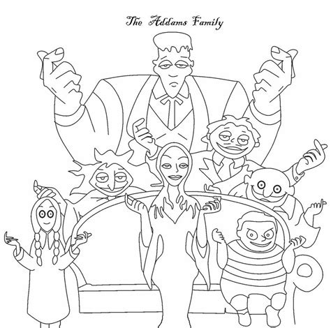 adams family coloring pages