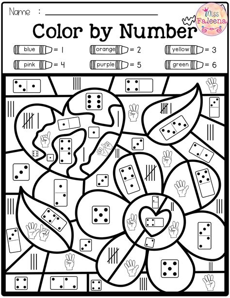 addition colour by number free printable
