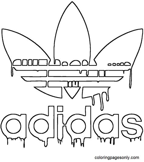 adidas coloring pages