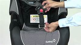adjusting harness straps of safety 1st car seat