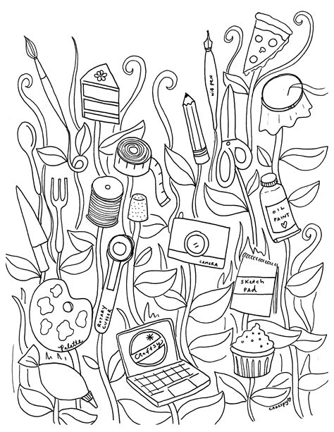 Adult Coloring Book BEDECOR Free Coloring Picture wallpaper give a chance to color on the wall without getting in trouble! Fill the walls of your home or office with stress-relieving [bedroomdecorz.blogspot.com]