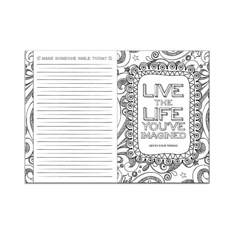 adult coloring book journal