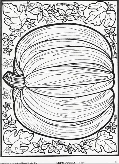 adult coloring page fall