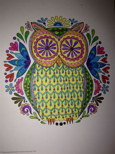 adult coloring pages completed