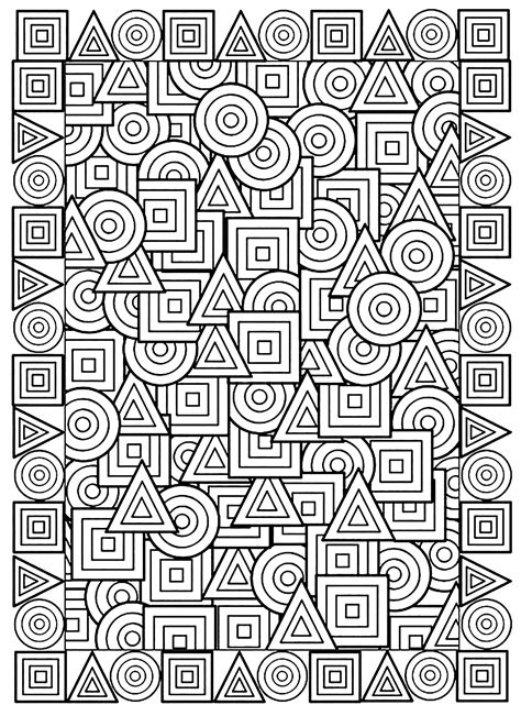 adult coloring pages geometric