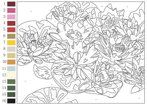 adult paint by numbers printable