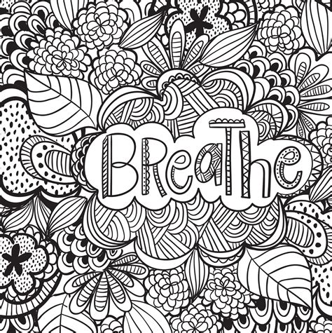 adult stress coloring pages