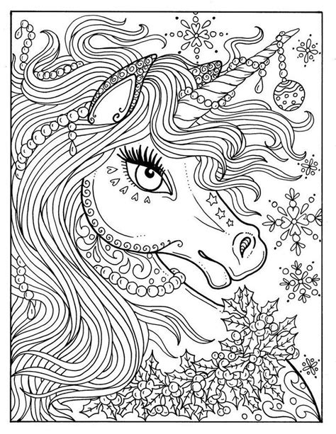 adult unicorn coloring page