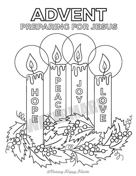 advent coloring pages catholic