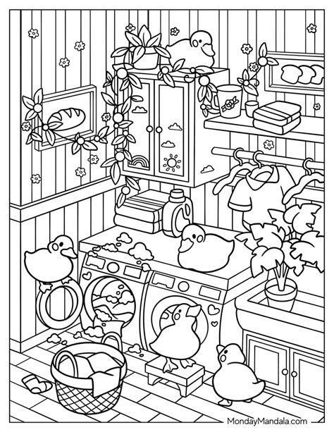 aesthetic easy coloring pages